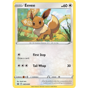 Promo Eevee SWSH095/307 Pokemon TCG Sword & Shield SWSH Black Star Promos