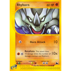 Rhyhorn 91/144 Pokemon TCG E-Card Skyridge