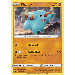 Promo Phanpy SWSH117/307 Pokemon TCG Sword & Shield SWSH Black Star Promos