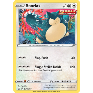 Promo Snorlax SWSH119/307 Pokemon TCG Sword & Shield SWSH Black Star Promos