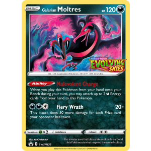 Promo Galarian Moltres SWSH125/307 Pokemon TCG Sword & Shield SWSH Black Star Promos