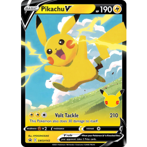 Promo Pikachu V SWSH143/307 Pokemon TCG Sword & Shield SWSH Black Star Promos