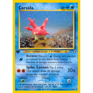 Corsola 37/75 Pokemon TCG Neo Neo Discovery