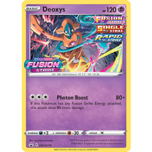 Promo Deoxys SWSH170/307 Pokemon TCG Sword & Shield SWSH Black Star Promos