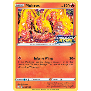 Promo Moltres SWSH185/307 Pokemon TCG Sword & Shield SWSH Black Star Promos