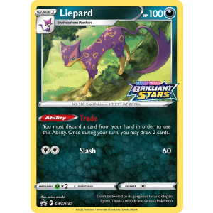 Promo Liepard SWSH187/307 Pokemon TCG Sword & Shield SWSH Black Star Promos