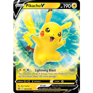 Promo Pikachu V SWSH198/307 Pokemon TCG Sword & Shield SWSH Black Star Promos