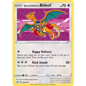 Promo Special Delivery Bidoof SWSH177/307 Pokemon TCG Sword & Shield SWSH Black Star Promos