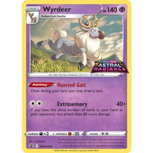 Promo Wyrdeer SWSH206/307 Pokemon TCG Sword & Shield SWSH Black Star Promos