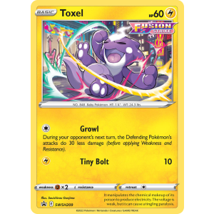 Promo Toxel SWSH209/307 Pokemon TCG Sword & Shield SWSH Black Star Promos