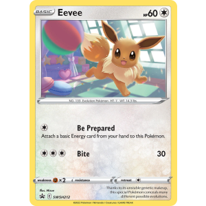 Promo Eevee SWSH212/307 Pokemon TCG Sword & Shield SWSH Black Star Promos