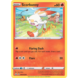 Promo Scorbunny SWSH244/307 Pokemon TCG Sword & Shield SWSH Black Star Promos