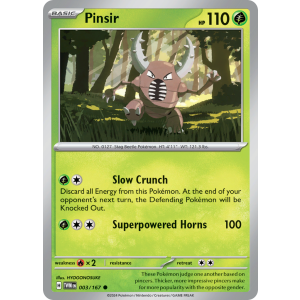 Pinsir 3/167 Pokemon TCG Scarlet & Violet Twilight Masquerade