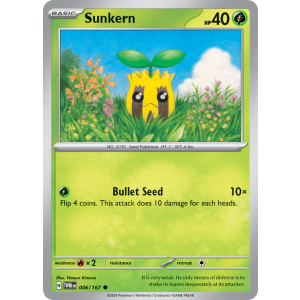 Sunkern 6/167 Pokemon TCG Scarlet & Violet Twilight Masquerade