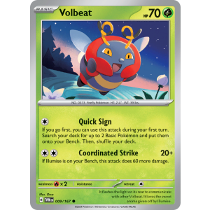 Volbeat 9/167 Pokemon TCG Scarlet & Violet Twilight Masquerade