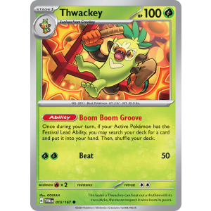 Thwackey 15/167 Pokemon TCG Scarlet & Violet Twilight Masquerade