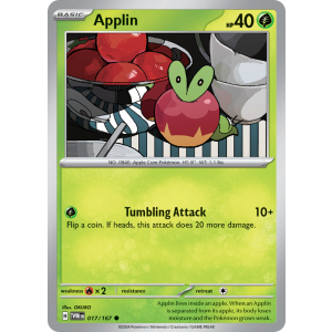 Applin 17/167 Pokemon TCG Scarlet & Violet Twilight Masquerade