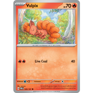 Vulpix 26/167 Pokemon TCG Scarlet & Violet Twilight Masquerade