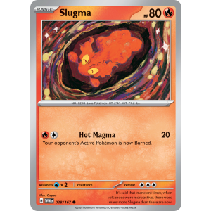 Slugma 28/167 Pokemon TCG Scarlet & Violet Twilight Masquerade