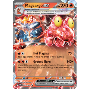 Double Rare Magcargo ex 29/167 Pokemon TCG Scarlet & Violet Twilight Masquerade