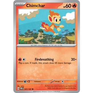 Chimchar 31/167 Pokemon TCG Scarlet & Violet Twilight Masquerade