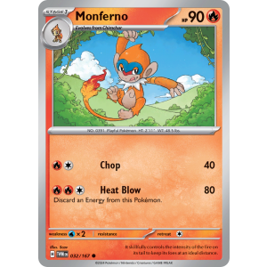 Monferno 32/167 Pokemon TCG Scarlet & Violet Twilight Masquerade