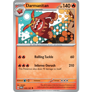 Darmanitan 35/167 Pokemon TCG Scarlet & Violet Twilight Masquerade