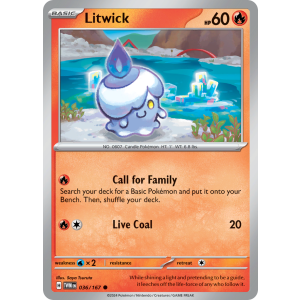 Litwick 36/167 Pokemon TCG Scarlet & Violet Twilight Masquerade