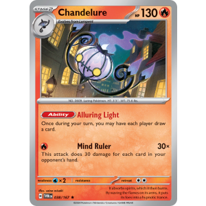 Chandelure 38/167 Pokemon TCG Scarlet & Violet Twilight Masquerade