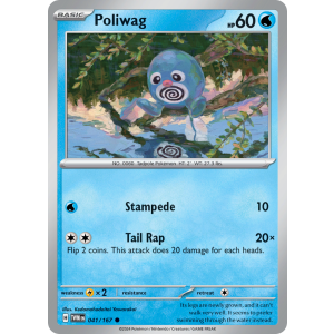 Poliwag 41/167 Pokemon TCG Scarlet & Violet Twilight Masquerade