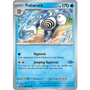 Poliwrath 43/167 Pokemon TCG Scarlet & Violet Twilight Masquerade