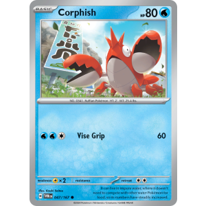 Corphish 47/167 Pokemon TCG Scarlet & Violet Twilight Masquerade