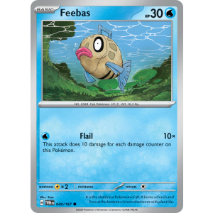 Feebas 49/167 Pokemon TCG Scarlet & Violet Twilight Masquerade