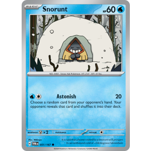 Snorunt 51/167 Pokemon TCG Scarlet & Violet Twilight Masquerade