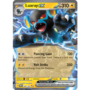 Double Rare Luxray ex 68/167 Pokemon TCG Scarlet & Violet Twilight Masquerade