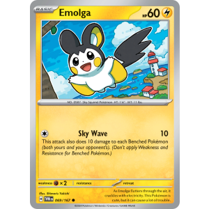 Emolga 69/167 Pokemon TCG Scarlet & Violet Twilight Masquerade