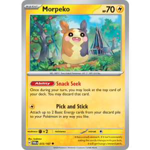 Morpeko 72/167 Pokemon TCG Scarlet & Violet Twilight Masquerade