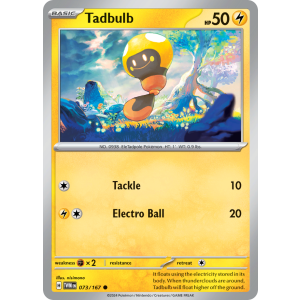 Tadbulb 73/167 Pokemon TCG Scarlet & Violet Twilight Masquerade