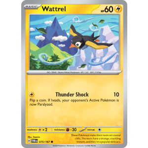 Wattrel 75/167 Pokemon TCG Scarlet & Violet Twilight Masquerade