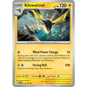 Kilowattrel 76/167 Pokemon TCG Scarlet & Violet Twilight Masquerade