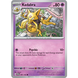 Kadabra 81/167 Pokemon TCG Scarlet & Violet Twilight Masquerade