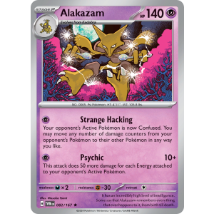 Alakazam 82/167 Pokemon TCG Scarlet & Violet Twilight Masquerade