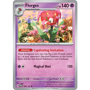 Florges 88/167 Pokemon TCG Scarlet & Violet Twilight Masquerade