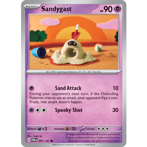 Sandygast 91/167 Pokemon TCG Scarlet & Violet Twilight Masquerade