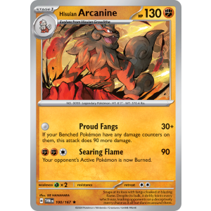 Hisuian Arcanine 100/167 Pokemon TCG Scarlet & Violet Twilight Masquerade