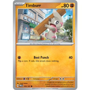 Timburr 103/167 Pokemon TCG Scarlet & Violet Twilight Masquerade