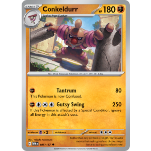 Conkeldurr 105/167 Pokemon TCG Scarlet & Violet Twilight Masquerade