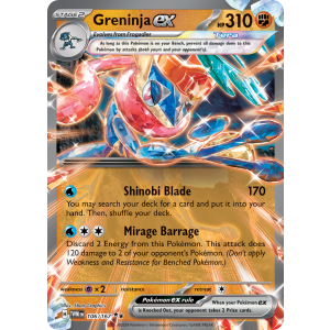 Double Rare Greninja ex 106/167 Pokemon TCG Scarlet & Violet Twilight Masquerade