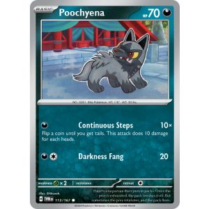 Poochyena 113/167 Pokemon TCG Scarlet & Violet Twilight Masquerade