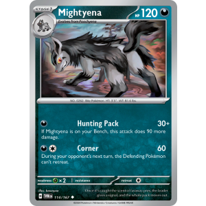 Mightyena 114/167 Pokemon TCG Scarlet & Violet Twilight Masquerade